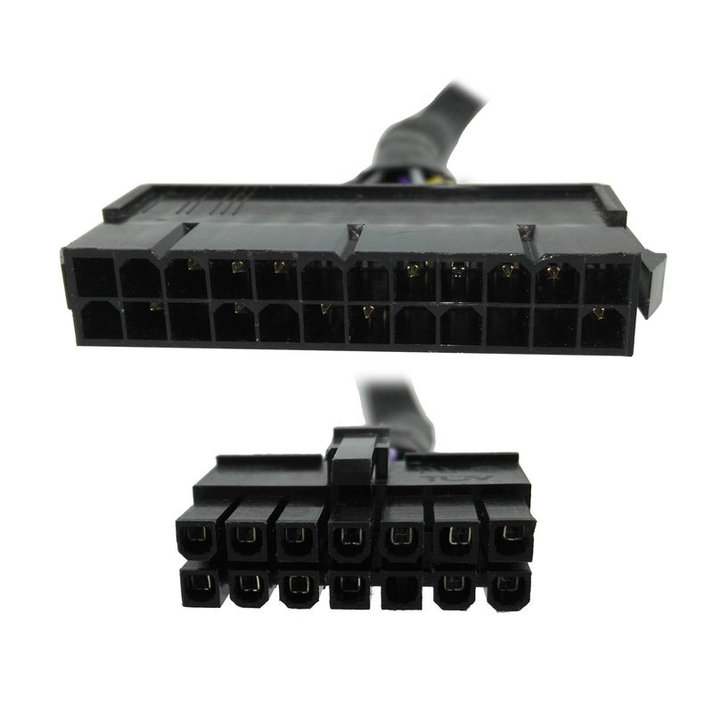 COMeap 24 Pin to 14 Pin ATX PSU Main Power Adapter Braided Sleeved Cable for IBM Lenovo PCs and Servers 12-inch(30cm) (Long Type) - Image 4